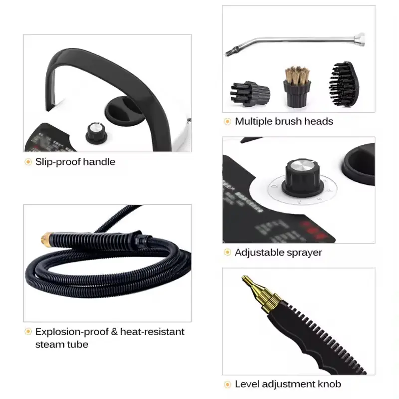 Steam Cleaner High Temperature Sterilization Air Conditioning Kitchen Hood Home /Car Steaming Cleaner US Plug /EU Plug 1500W