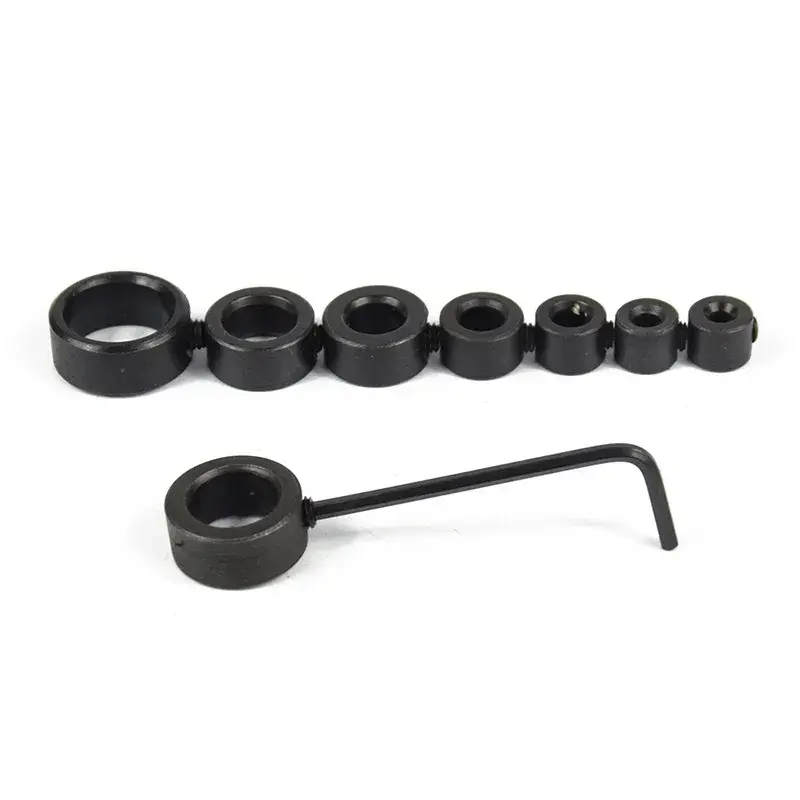 Hot sell 8pcs Drill Bit Depth Stop Rings - 3-16mm Adjustable Collars, Positioner, for Precision Woodworking
