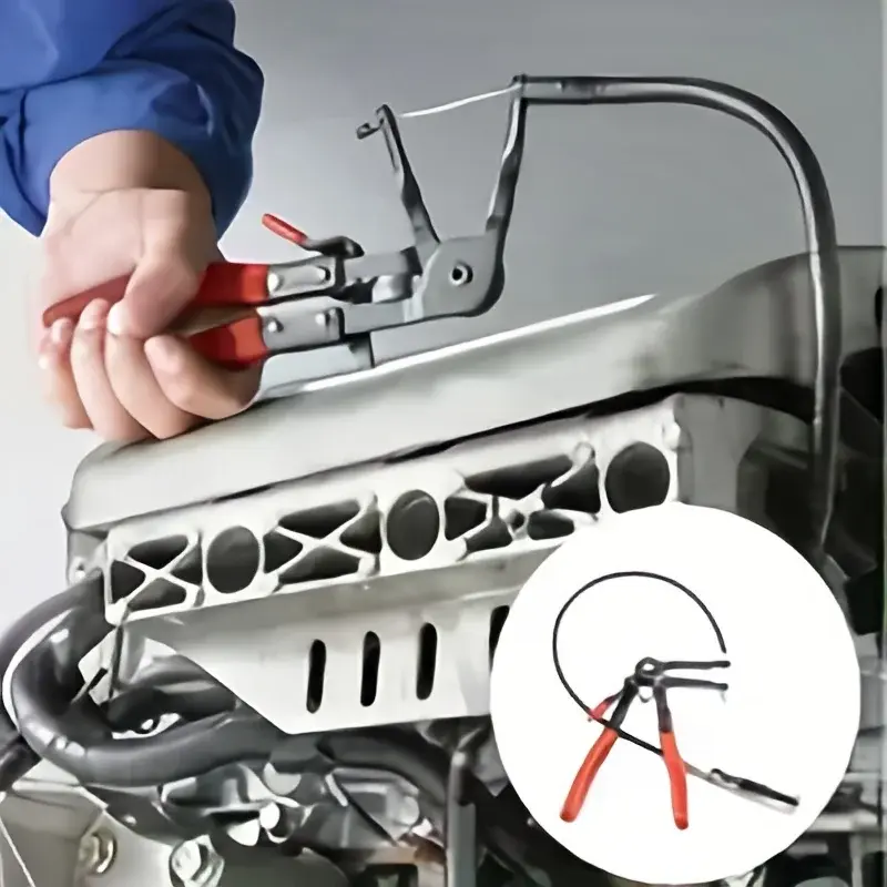 Clamping Pliers Radiator Hose Clamp Pliers Automotive Bendable Hose Clamp Removal Tools Car Repairs Hose Clamp Removal Hand Tool