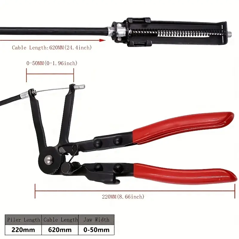 Clamping Pliers Radiator Hose Clamp Pliers Automotive Bendable Hose Clamp Removal Tools Car Repairs Hose Clamp Removal Hand Tool