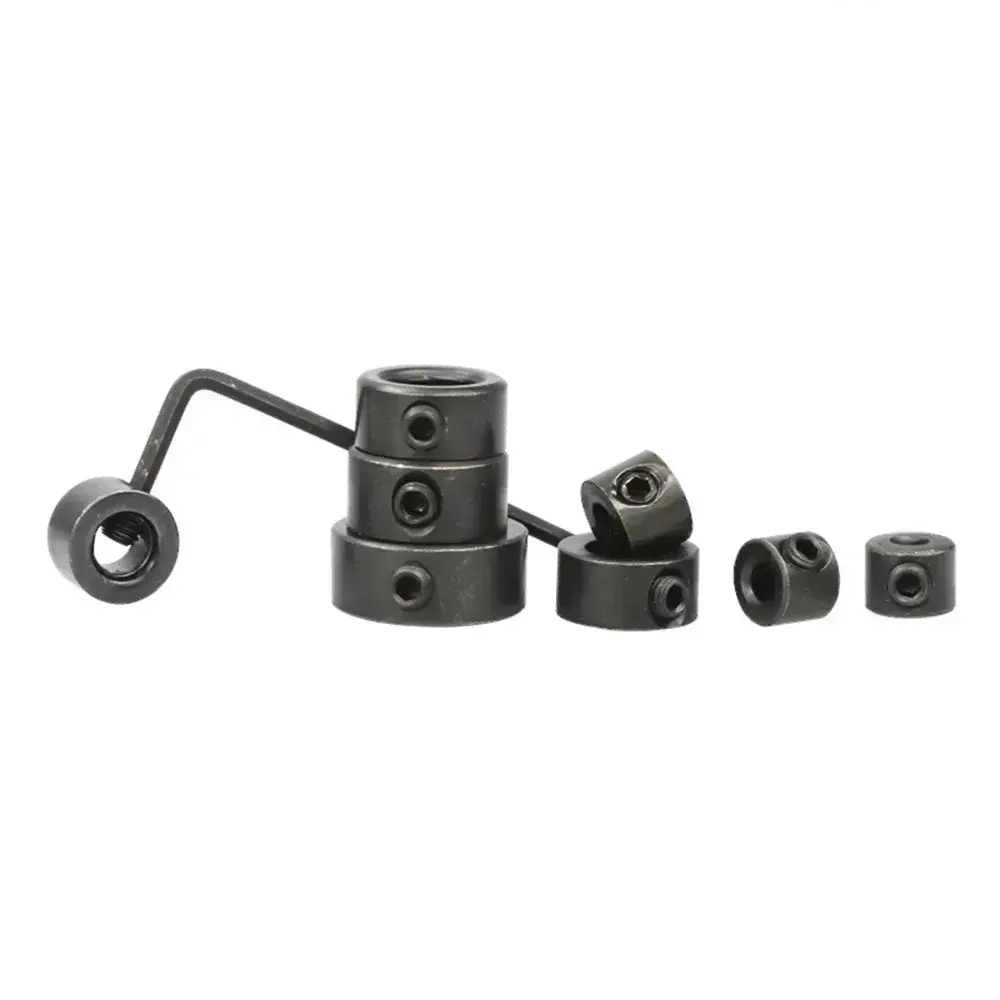 8pcs Drill Bit Depth Stop Rings - 3-16mm Adjustable Collars, Positioner, for Precision Woodworking