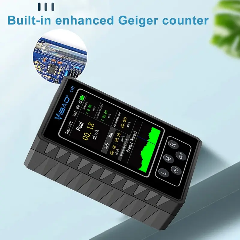 Geiger Counter Nuclear Radiation Detector Personal Dosimeter X-ray Beta Gamma Detector LCD Radioactive Tester Marble Tools