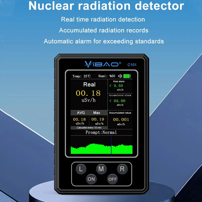 Geiger Counter Nuclear Radiation Detector Personal Dosimeter X-ray Beta Gamma Detector LCD Radioactive Tester Marble Tools