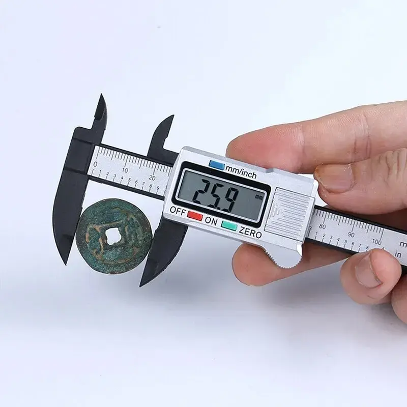 1PC Plastic Vernier Caliper Digital Display Caliper Mini Text Play Caliper Student Vernier Ruler 0 to 150mm Measuring Tool NEW