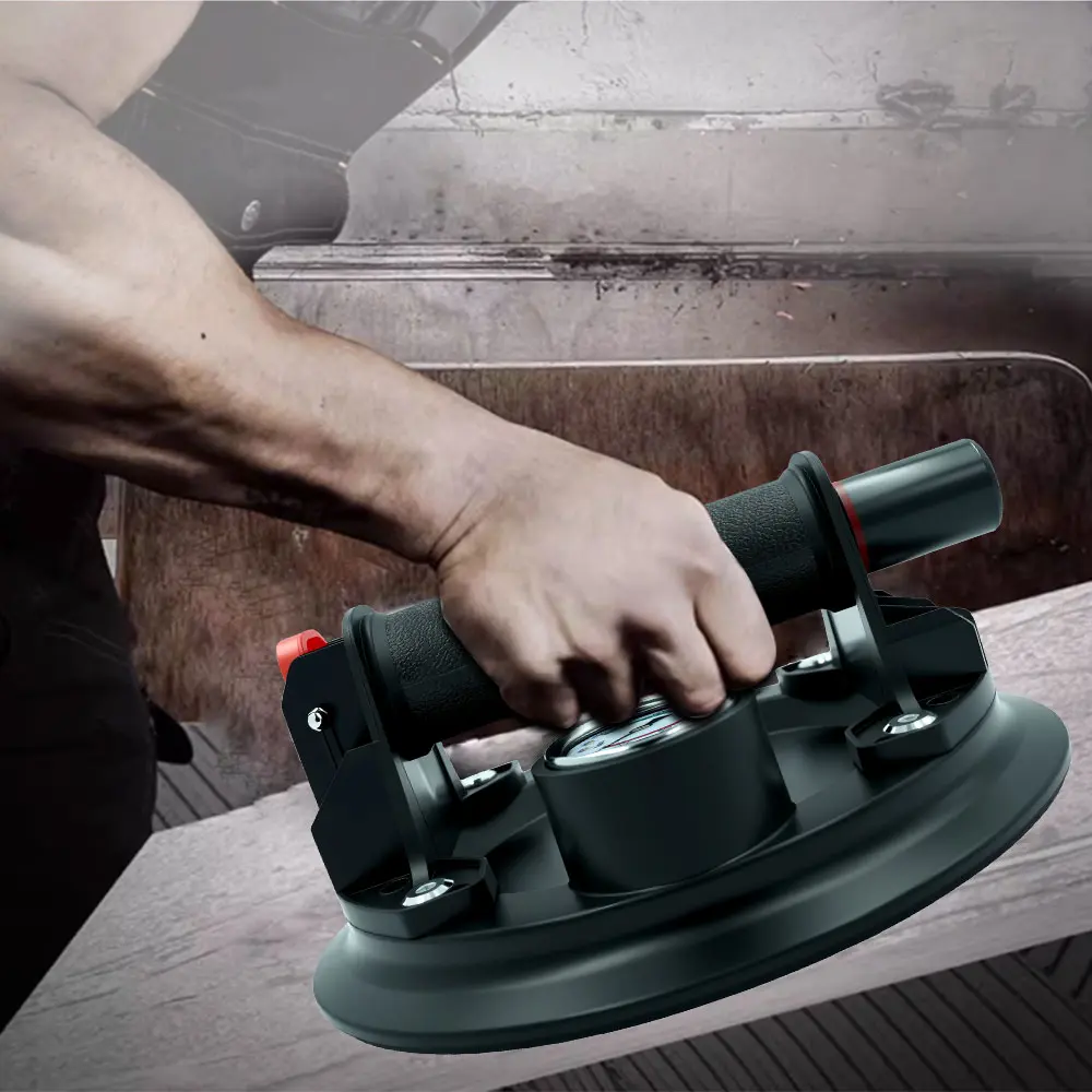 8 Inch 250KG Air Pump Vacuum Suction Cups Powerful Heavy-Duty Strong Hand Pump Sucker Lifted Magnets Handling Tools