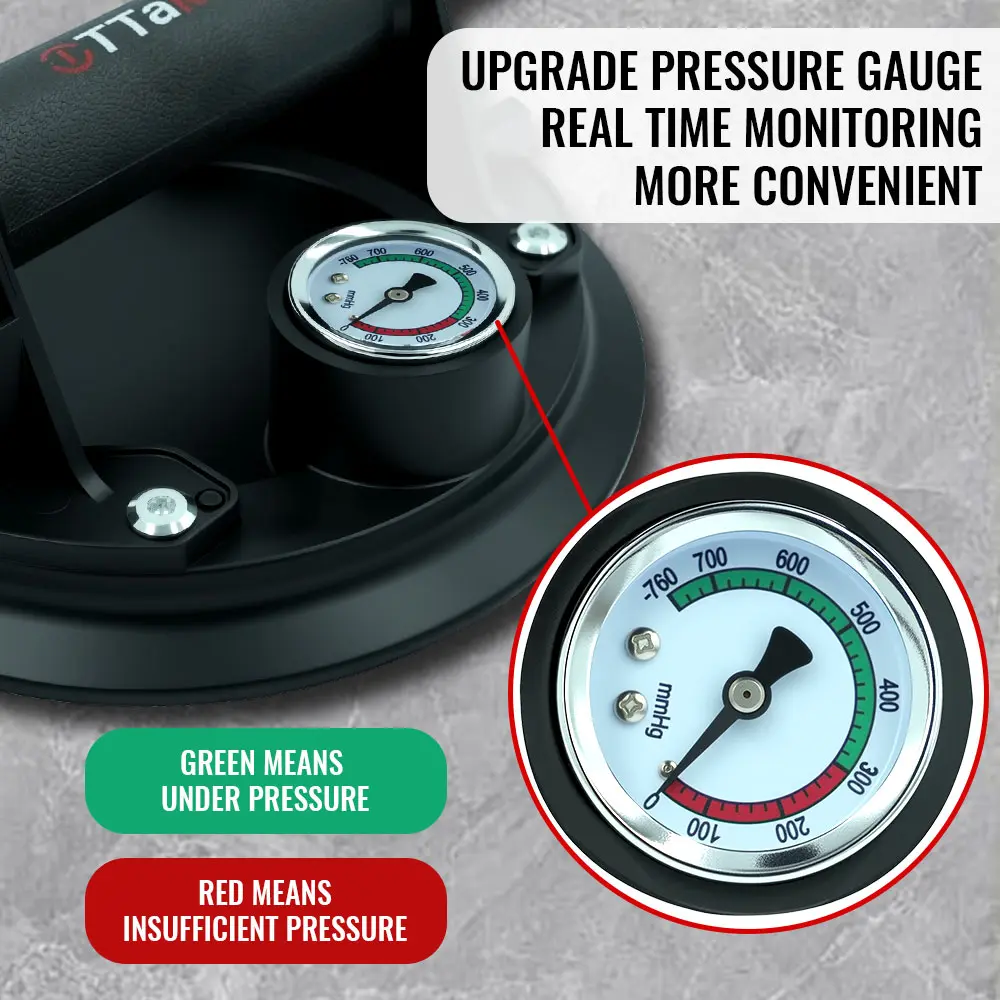 8 Inch 250KG Air Pump Vacuum Suction Cups Powerful Heavy-Duty Strong Hand Pump Sucker Lifted Magnets Handling Tools