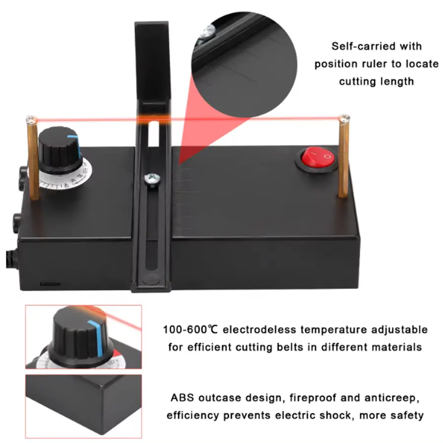 Small Hot Cutting Machine Manual Electric Heating Wire Cutting Machine Ribbon Cutter Hot Rope Electromechanical Thermal Cutter