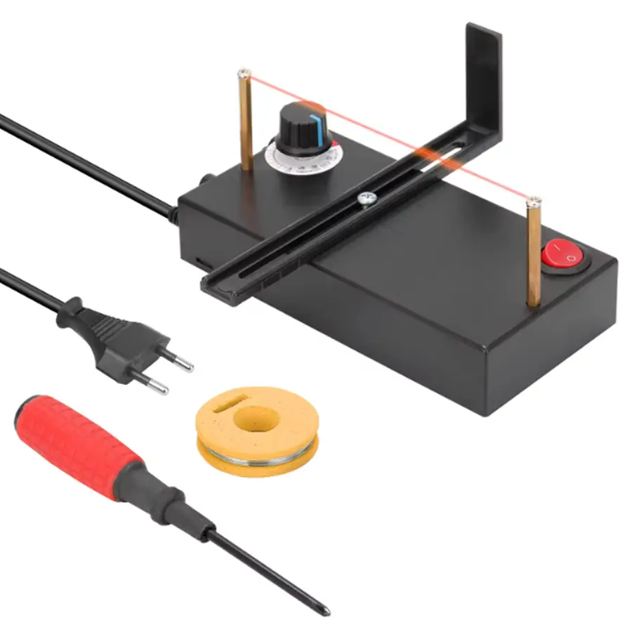 Small Hot Cutting Machine Manual Electric Heating Wire Cutting Machine Ribbon Cutter Hot Rope Electromechanical Thermal Cutter