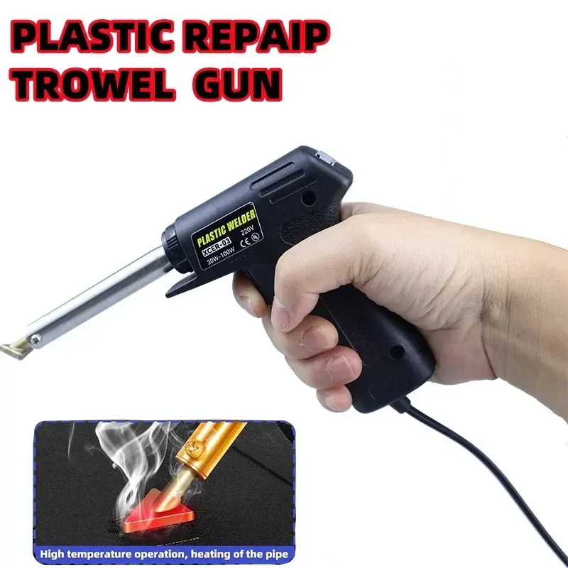 2-in-1 Plastic Welder Kit with Welding Head & Screeding Tool for Car Bumper Surface Repair Thermal Welding Set Hot Sell