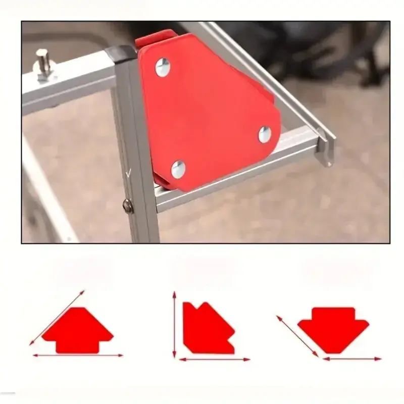 4pcs Welding Magnet Magnetic Holder 45/90/135 Degrees 9LB Arrow Clamp Magnetic Clamp For Welding Positioner Locator Tools