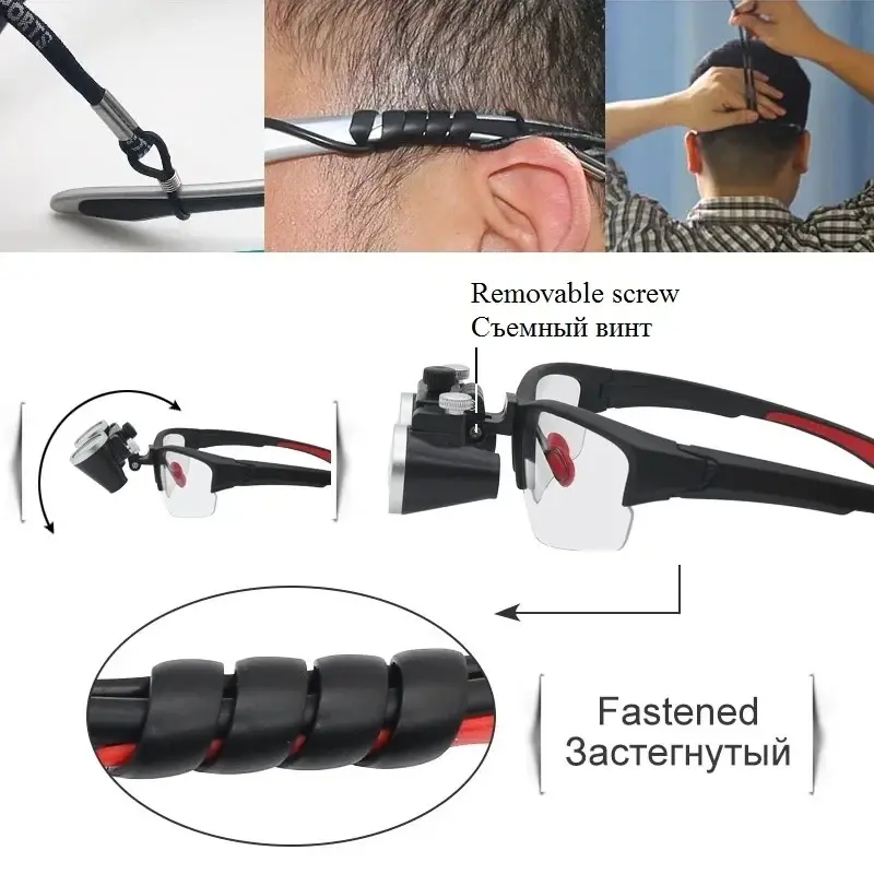 Hot Sell Dentistry Binocular Magnifier 2.5X 3.5X Ultra-lightweight Optical Loupes 320-420mm Magnifying Glass for Dental Surgery