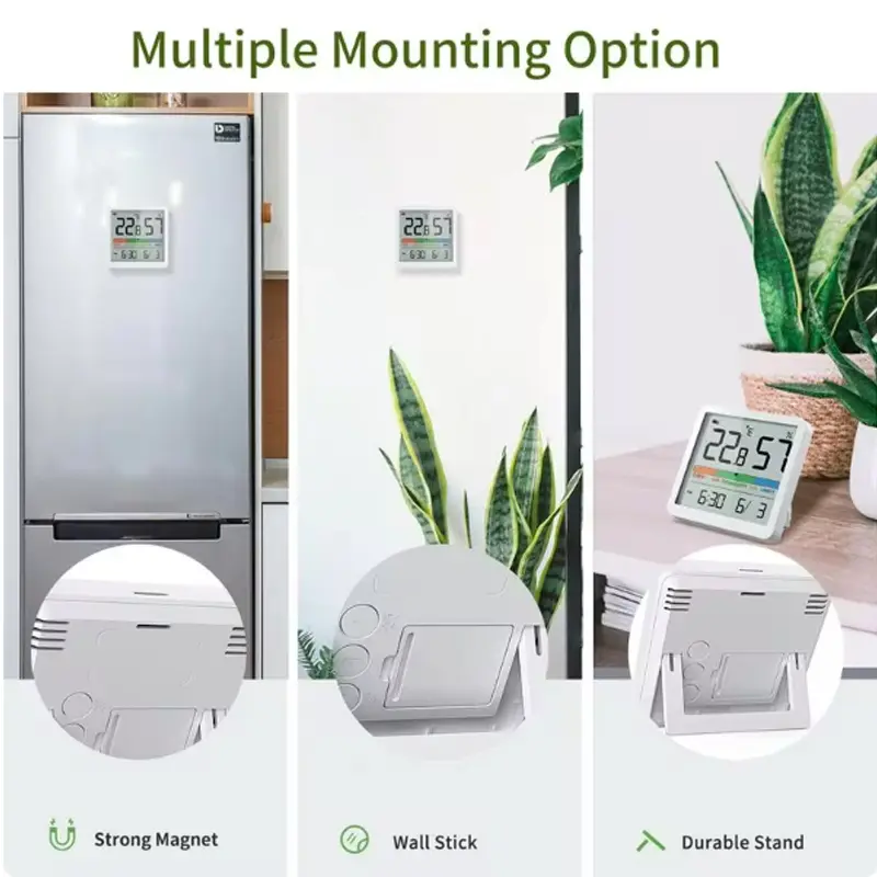 2025 New Digital Home Indoor Temperature Humidity Meter LCD Digital Thermometer Hygrometer Sensor Gauge Weather Station