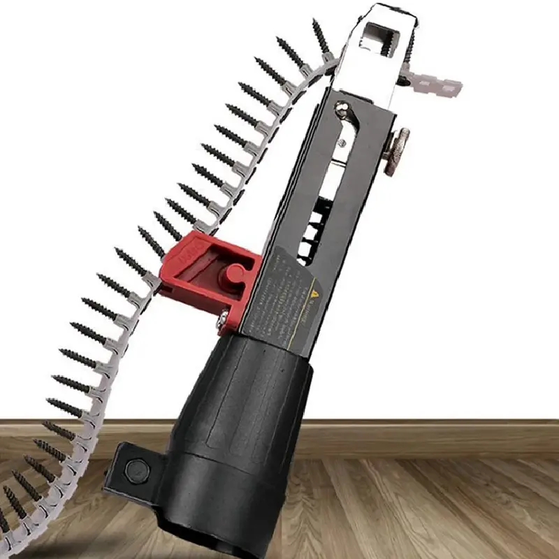 1 Set Chain Screw Gun Head Automatic Nail Gun Electric Batch Woodworking Decoration Rechargeable Self Tapping Screwdriver