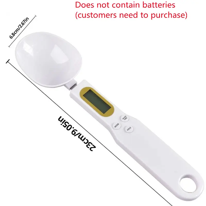 Electronic Kitchen Scale LCD Digital Measuring 500g 0.1g Precise Digital Spoon Food Flour Milk Coffee Scale Kitchen Mini Tool