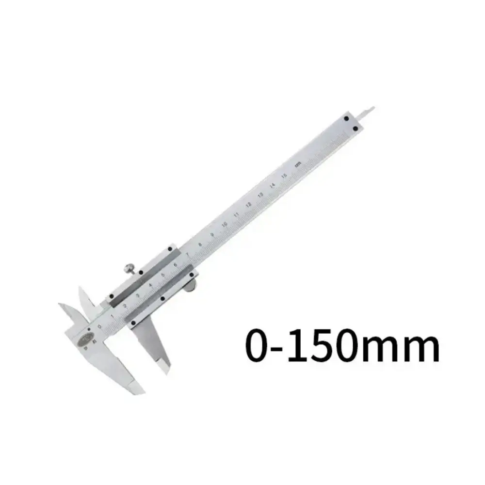 0-150mm Stainless Steel Vernier Caliper Locking Screw Vernier Caliper Stainless Steel by BeBosLook