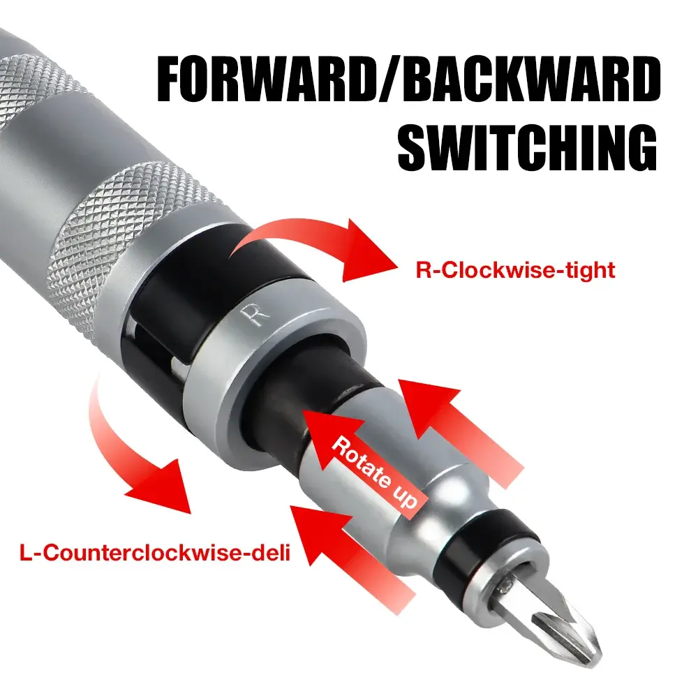 7/12 Pcs CR-V Manual Impact Screwdriver, Portable Reversible Impact Driver, Household Cordless Screwdriver Kit Hand Repair Tools