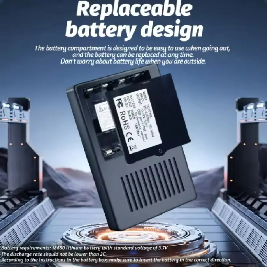 【Without Battery】Mini DC UPS Uninterruptible Power Supply 18650 Replaceable Battery Backup 5v 9v 12v 220V for Router Wifi Modem