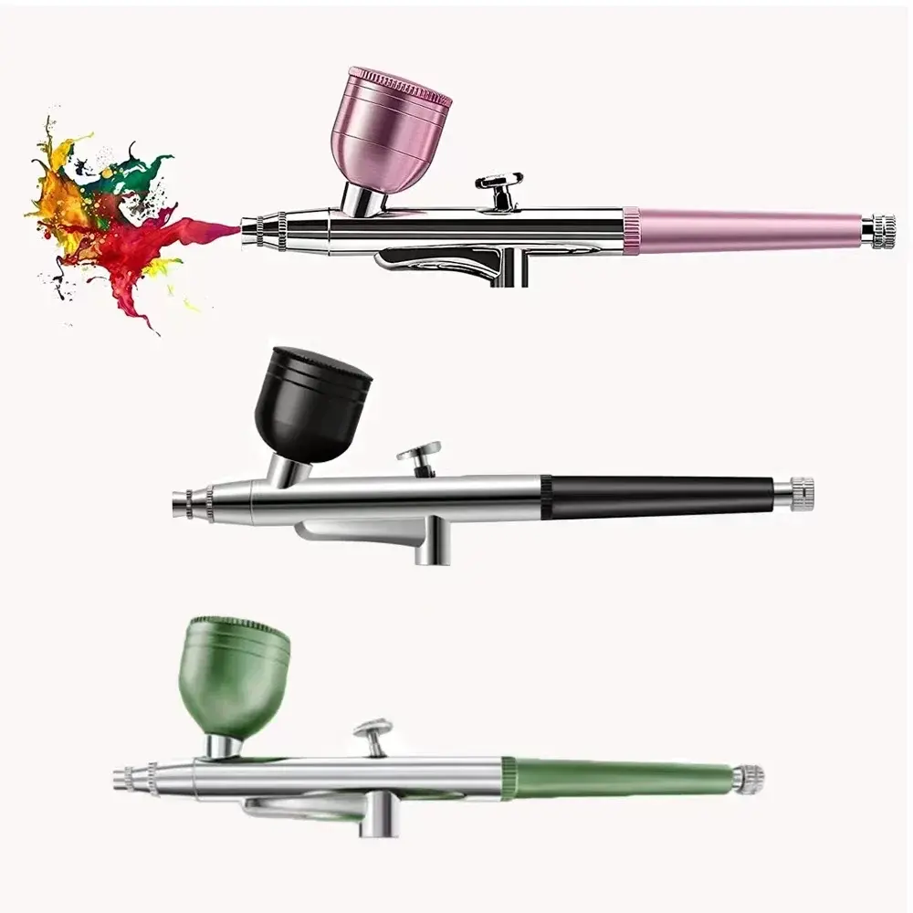 2025 New Portable Single Action Airbrush 0.3mm Nozzles Spray Gun Pen for Model Cake Nail Car Painting Beauty Inkjet
