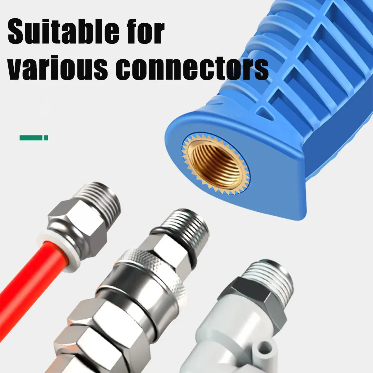 Air Blow Gun,High Flow Air Blower Gun for Compressor with Angled Bent Nozzle,Three Colors to Choose from,Short style