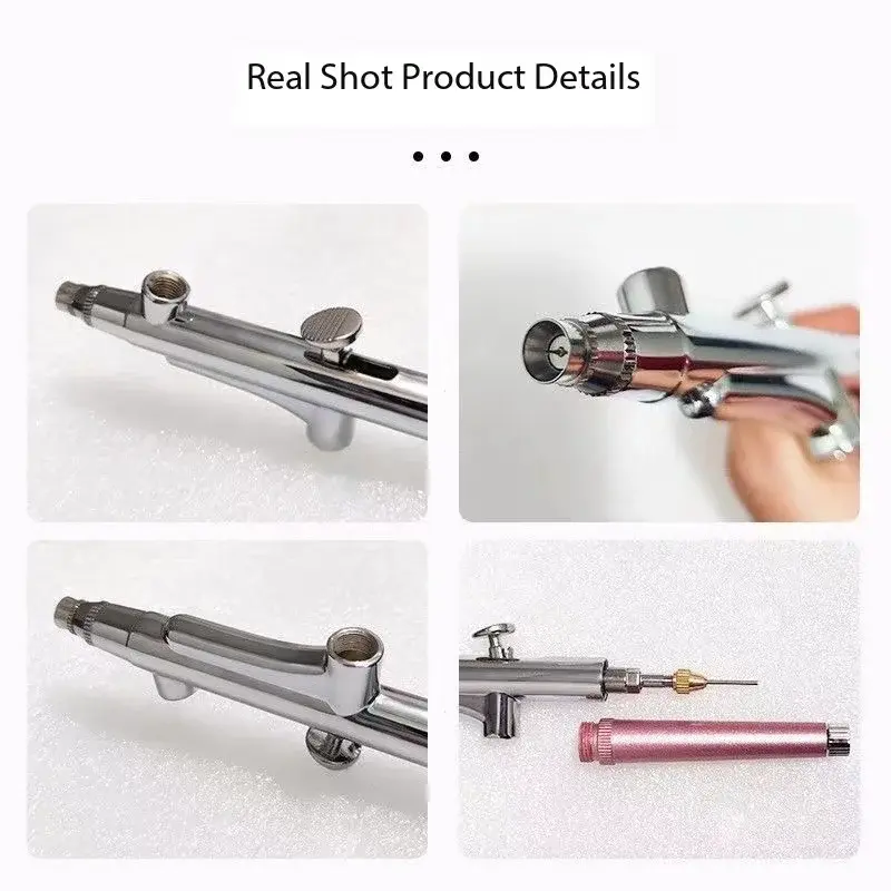 2025 New Portable Single Action Airbrush 0.3mm Nozzles Spray Gun Pen for Model Cake Nail Car Painting Beauty Inkjet