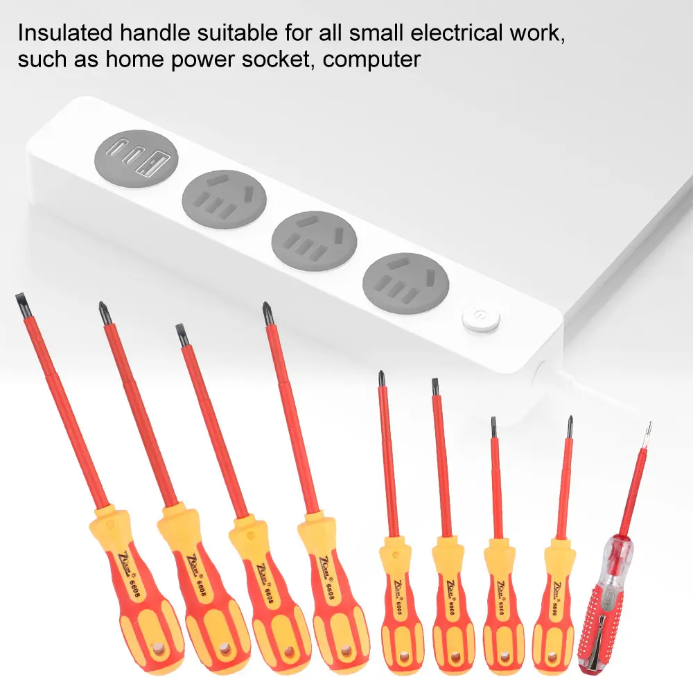 New Multifunctional Insulated Phillips Slotted Bits Electrician Magnetic Screwdriver Screwdriver Set For Electrician Hand Tools