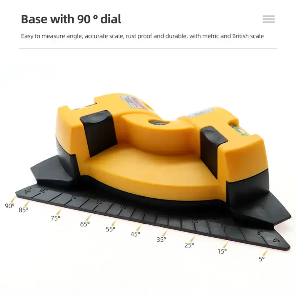 90° Infrared Laser Level Vertical Horizontal Line Projection Square Floor Tiling Level Laser Accurate Measurement tools hot sell