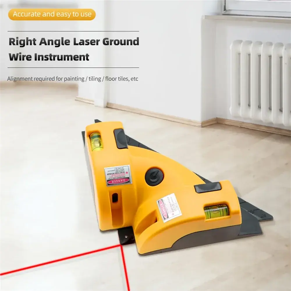 90° Infrared Laser Level Vertical Horizontal Line Projection Square Floor Tiling Level Laser Accurate Measurement tools hot sell