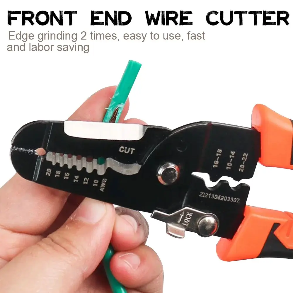Multifunctional Wire Strippers Terminal Crimping Function Wire Cutting and Twisting Special Tools for Electrician Pliers