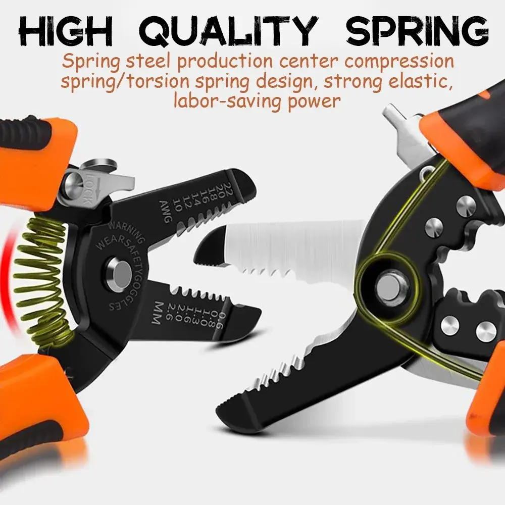 Multifunctional Wire Strippers Terminal Crimping Function Wire Cutting and Twisting Special Tools for Electrician Pliers