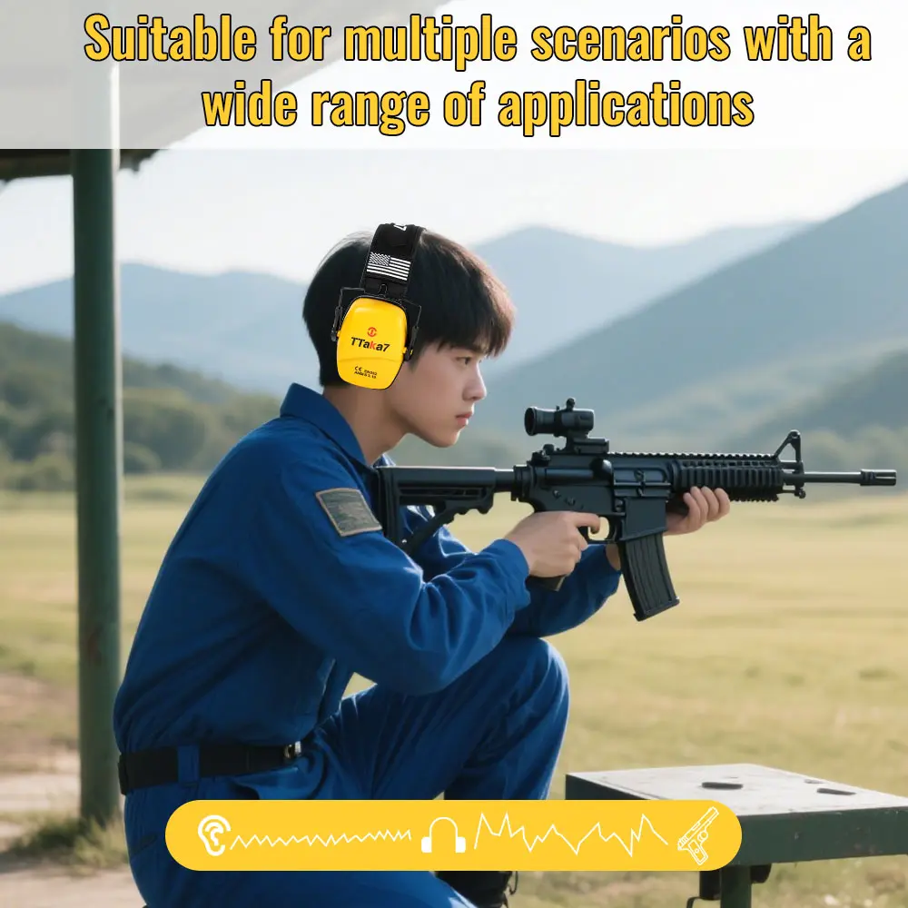 Hot! Active Earmuffs Headphones for Shooting Electronic Hearing Protection Headset Noise Reduction for Outdoor Hunting Headphone