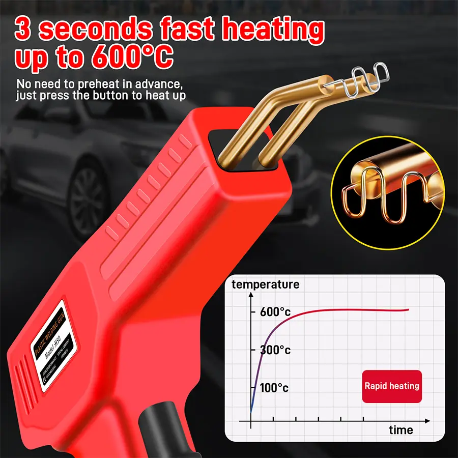 2025 Hot Sell Stapler Plastic Welding Machine Bumper Repair Kit Soldering Iron For Plastic Repair Car Bumper Repair Welding Gun