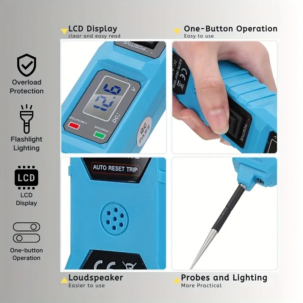 2025 New Pro Automotive Circuit Master - 3.5-36V Multifunctional Drive Tester with Digital Display, Short Circuit Detector