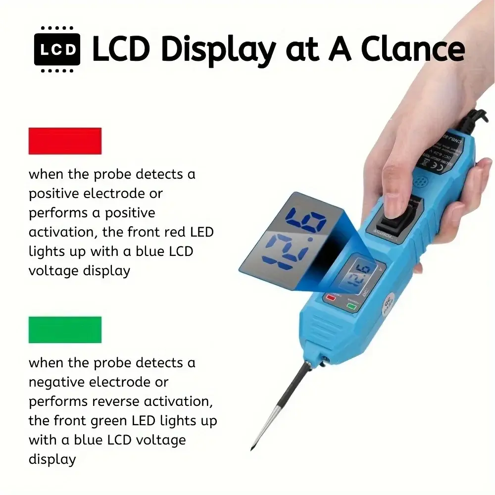 2025 New Pro Automotive Circuit Master - 3.5-36V Multifunctional Drive Tester with Digital Display, Short Circuit Detector
