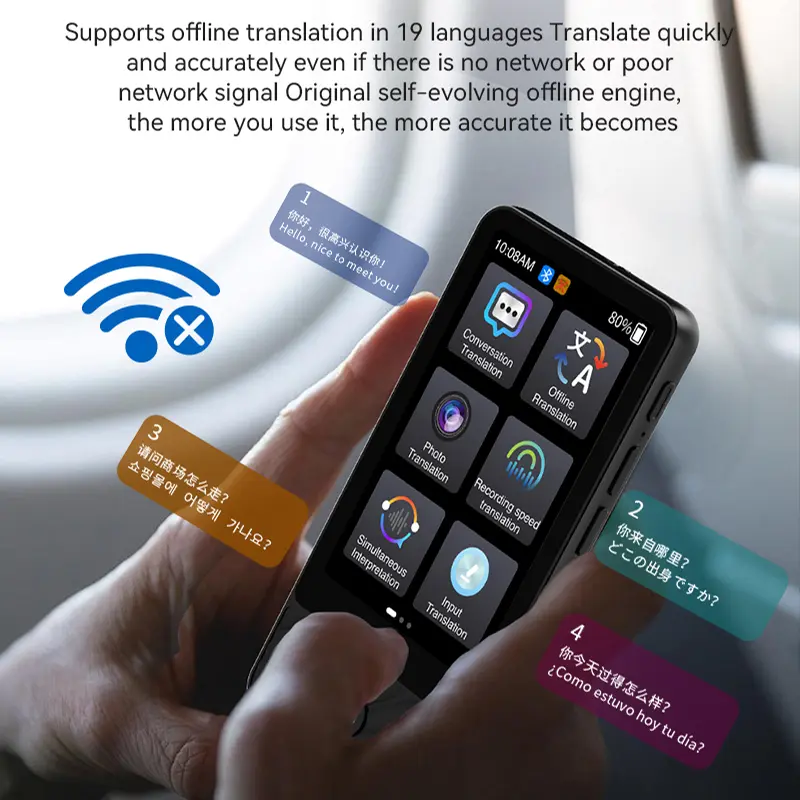 M50 Portable Audio Translator 142 Language Smart Translator 19 countries Offline In Real Time Smart Voice Photo Translator