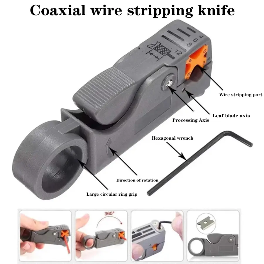 RJ45 Crimper Lan Tester Tool Set Ethernet Cable Stripper Punch Down Tool rj 45 rj11 Connectors 11 in 1 Cabling Repair Set