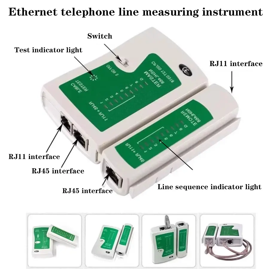 RJ45 Crimper Lan Tester Tool Set Ethernet Cable Stripper Punch Down Tool rj 45 rj11 Connectors 11 in 1 Cabling Repair Set