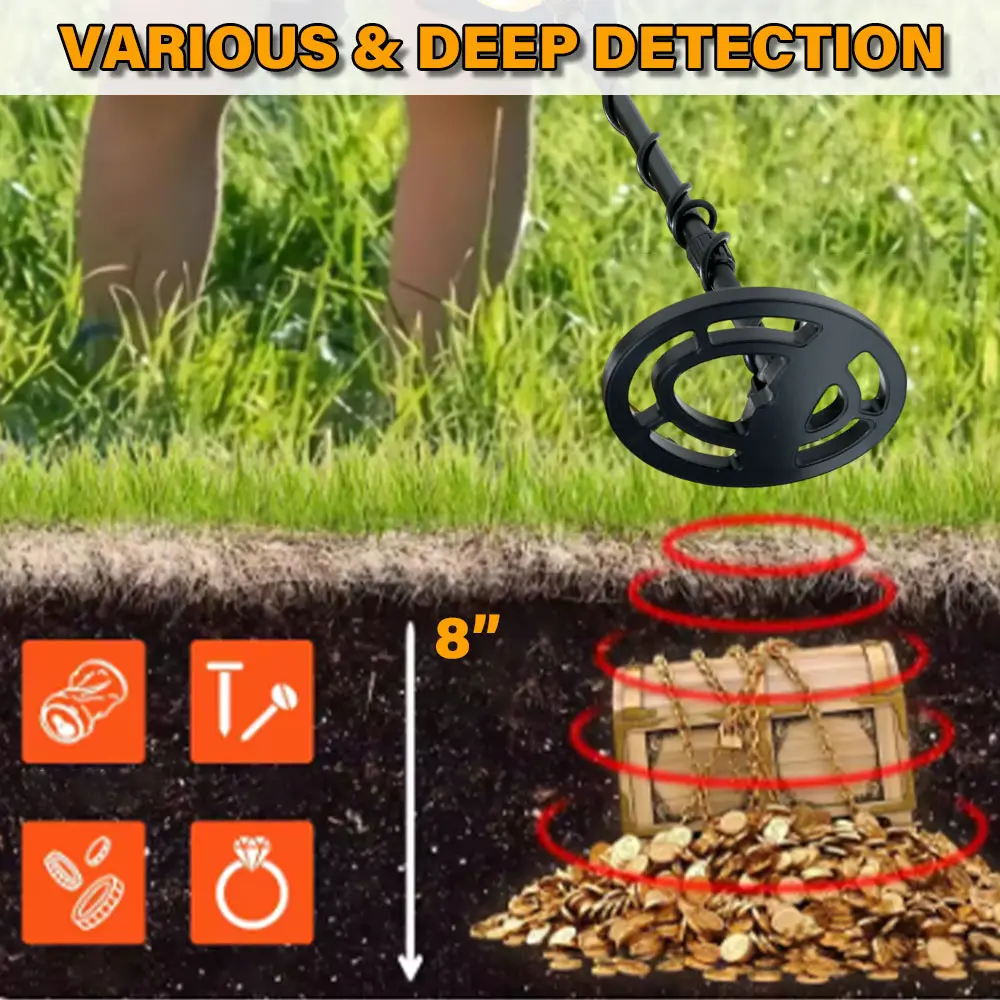 Portable Treasure Hunter GP-pointer new Hunter Detector MD-6250 Metal Detector Underground Gold Detector Metal Length Adjustable