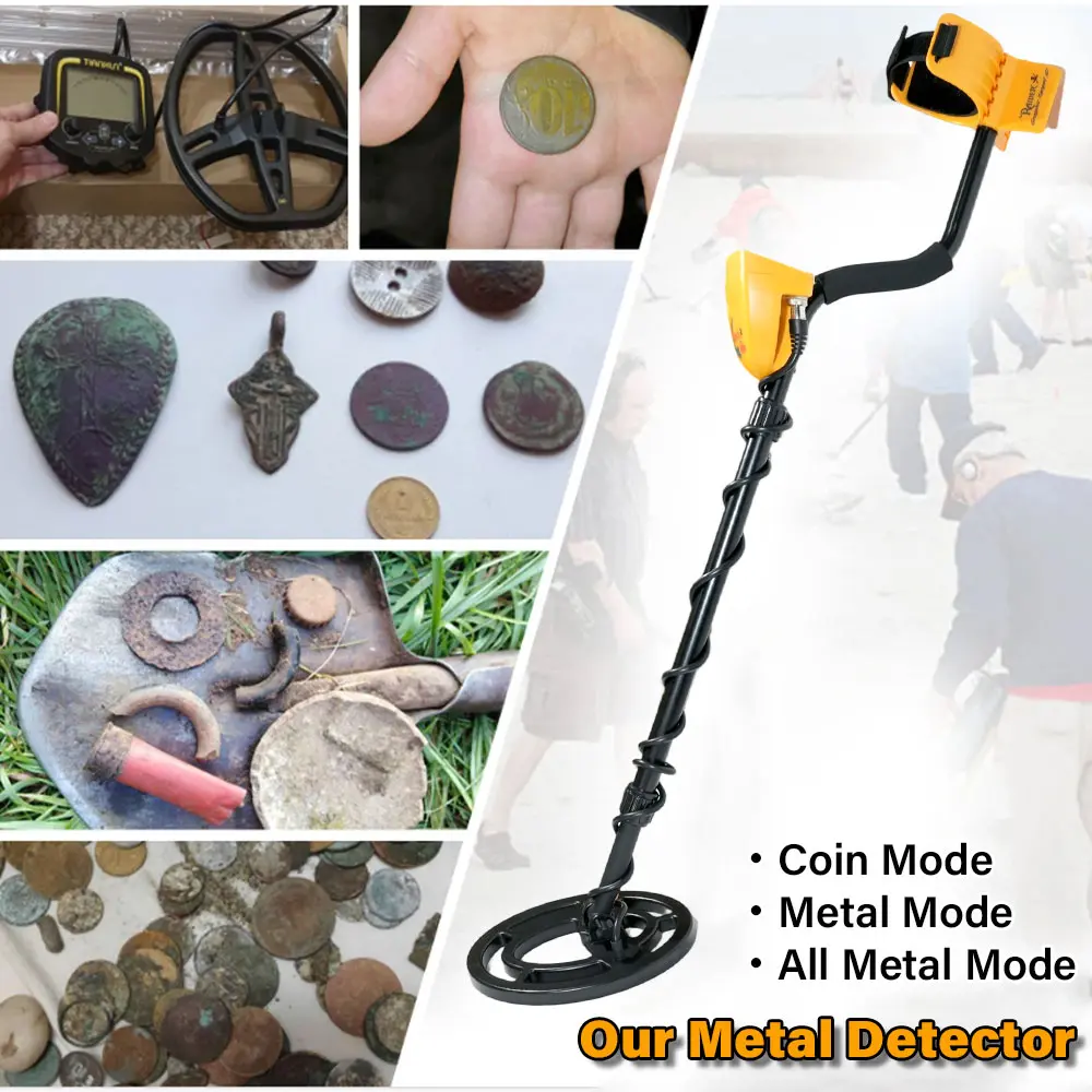 Portable Treasure Hunter GP-pointer new Hunter Detector MD-6250 Metal Detector Underground Gold Detector Metal Length Adjustable