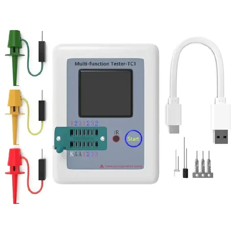 LCR TC1 1.8 Inch TFT LCD Display Multimeter Transistor Tester Diode Triode Capacitor Resistor Test Meter