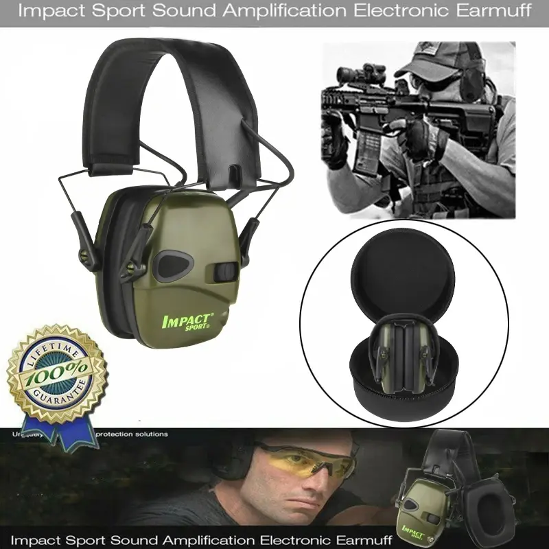Original Outdoor Tactical Electronic Shooting Earmuff Outdoor Sports Anti-noise Headset Impact Sound Amplification Hearing