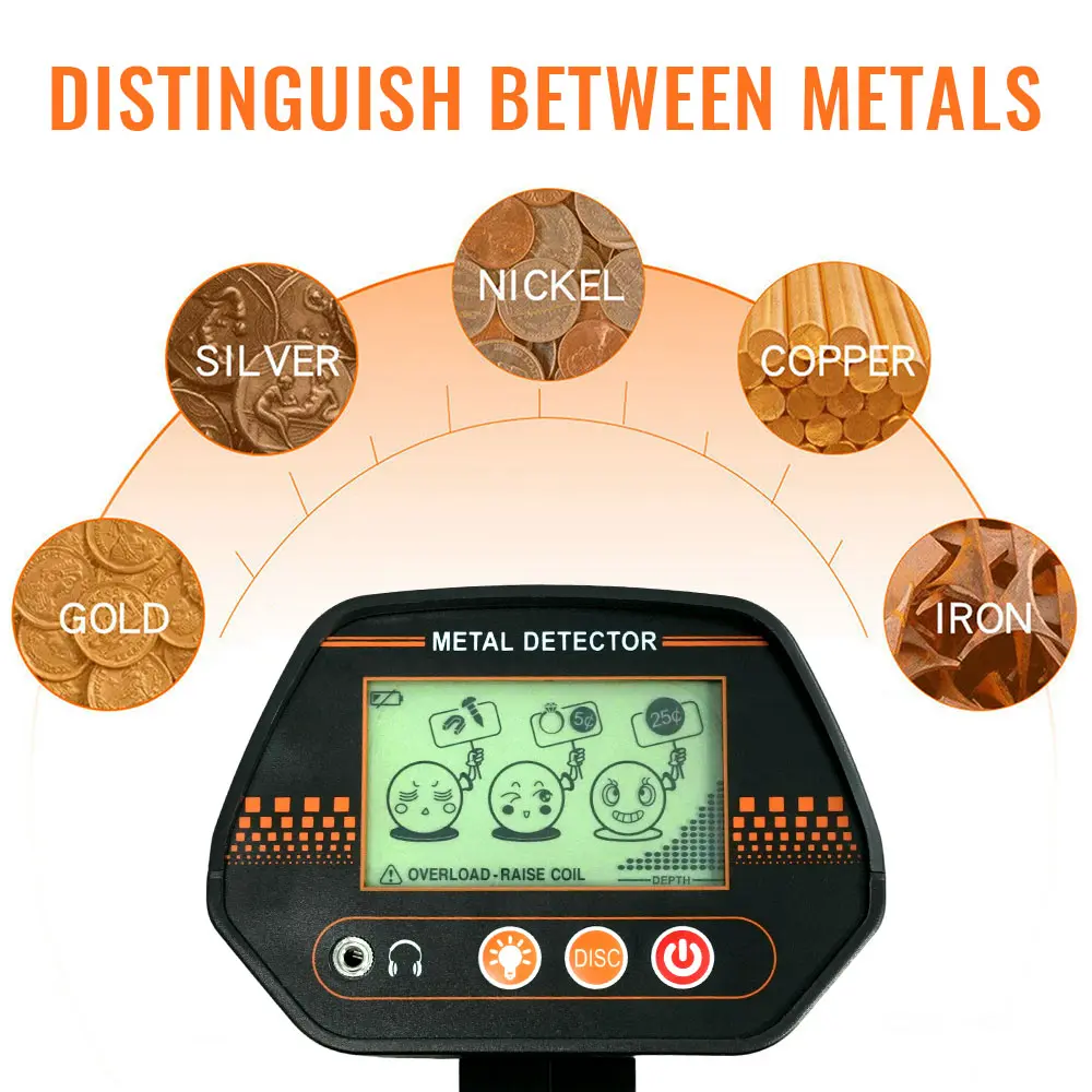 MD4070 Underground Metal Detector High Sensitivity Jewelry Treasure Gold Waterproof Metal Detecting Coins Finder Adult Children