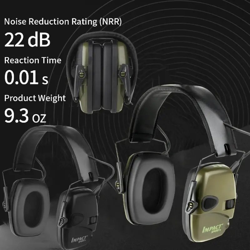 Original Outdoor Tactical Electronic Shooting Earmuff Outdoor Sports Anti-noise Headset Impact Sound Amplification Hearing