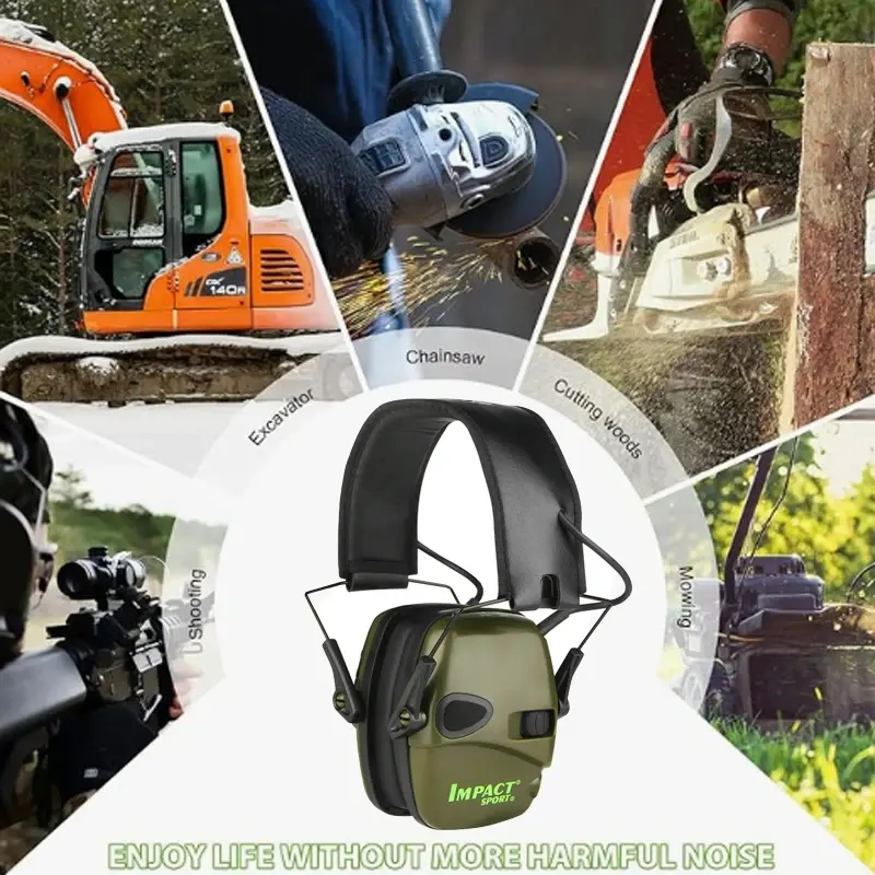Original Outdoor Tactical Electronic Shooting Earmuff Outdoor Sports Anti-noise Headset Impact Sound Amplification Hearing