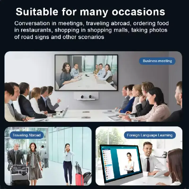 Portable Translation Machine ChatGPT Real-Time Languages Translate Smart Voice Photo Text Recording Translator Device