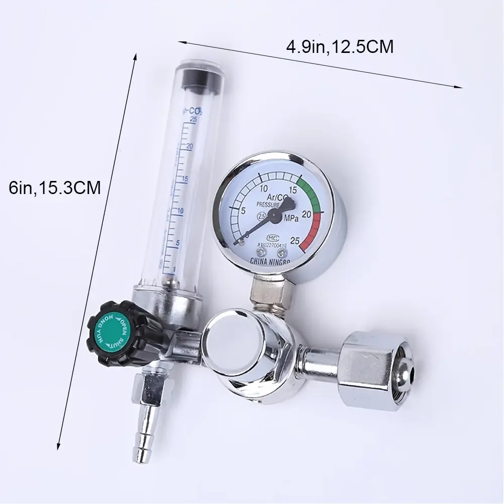2025 New CO2 Flow Meter Mig Tig 0-25 MPa, Standard Flow Meter, Welding Device, Argon Pressure Reducer