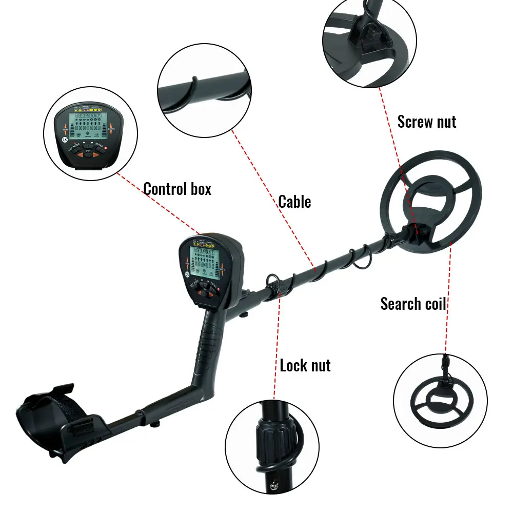 Metal Detector MD-830 Underground Depth Scanner Search High precision Gold Detector Treasure Hunter Detecting Pinpointer