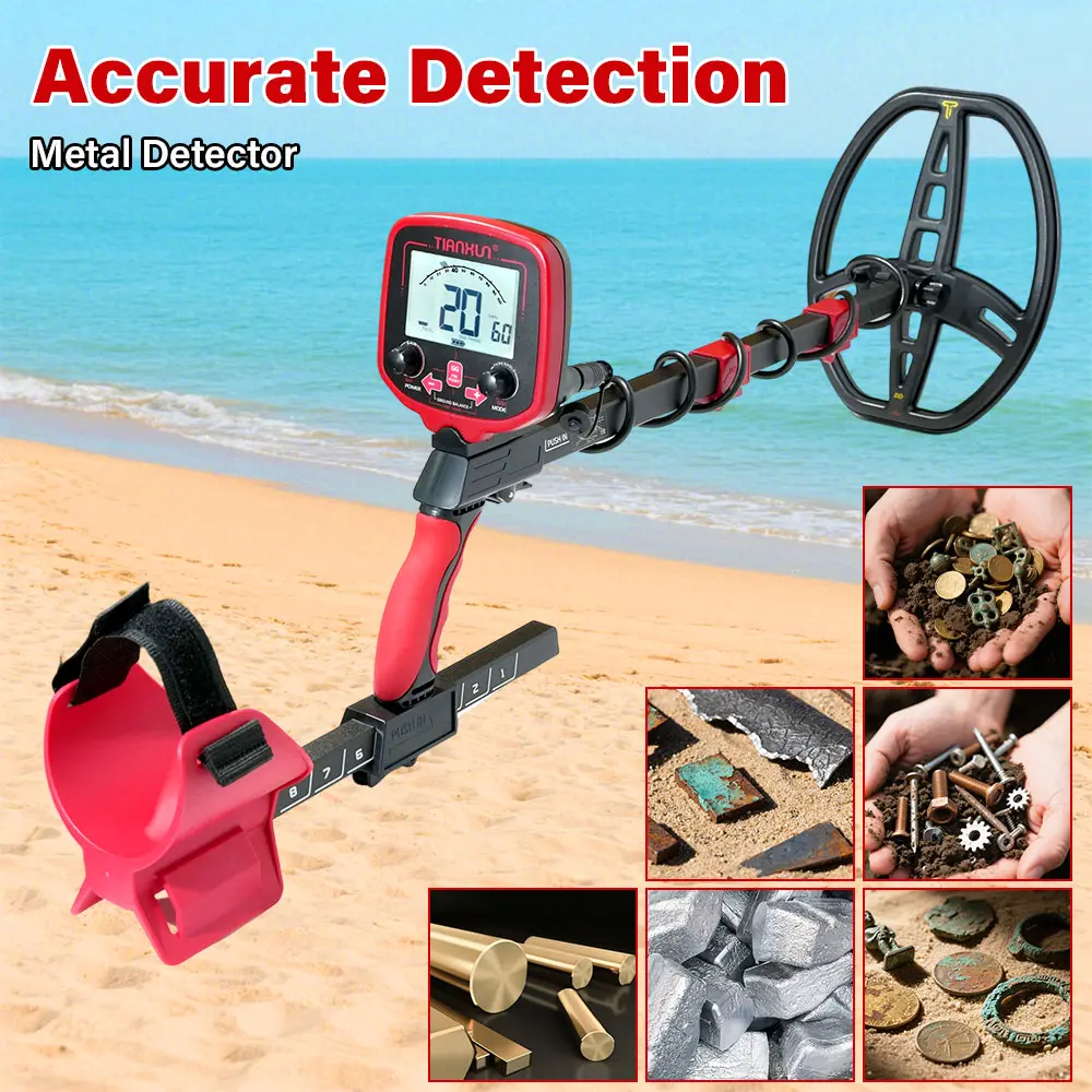 Metal Detector TX-850L Gold Metal Detector High Performance Underground Metal Detector Finder Treasure Hunter Gold Prospector