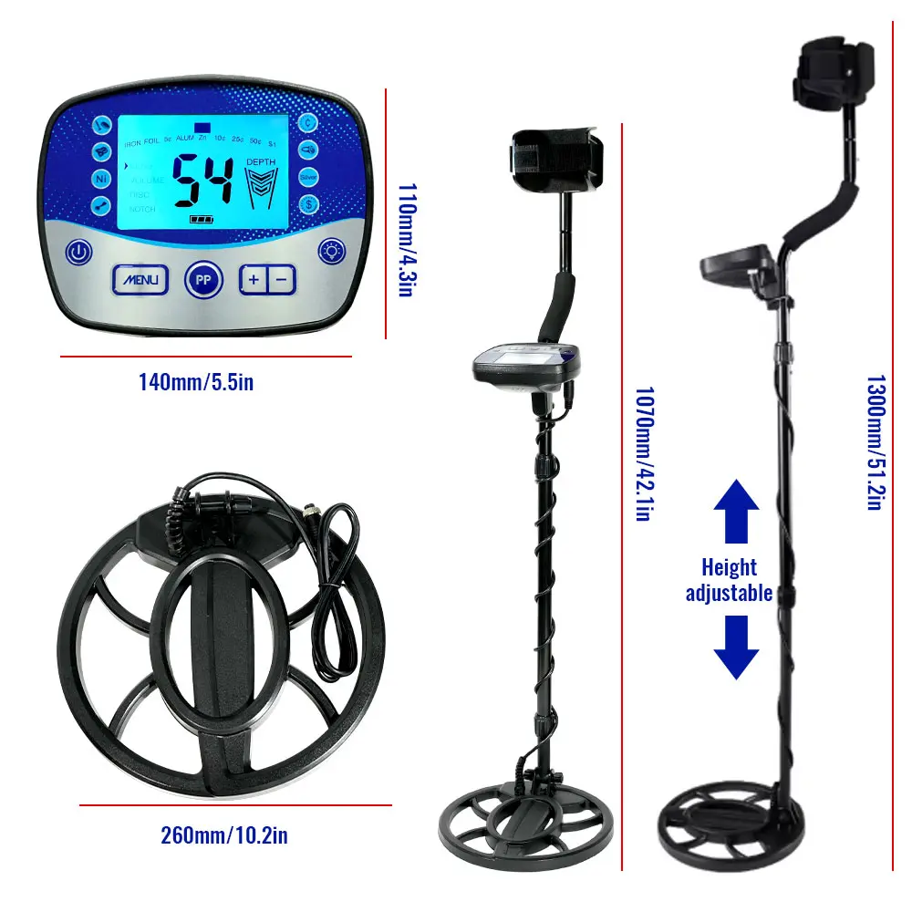 T11 Metal Detector Underground Professional Depth Waterproof Highly Sensitive Gold Detector Treasure Hunter Detecting pointer