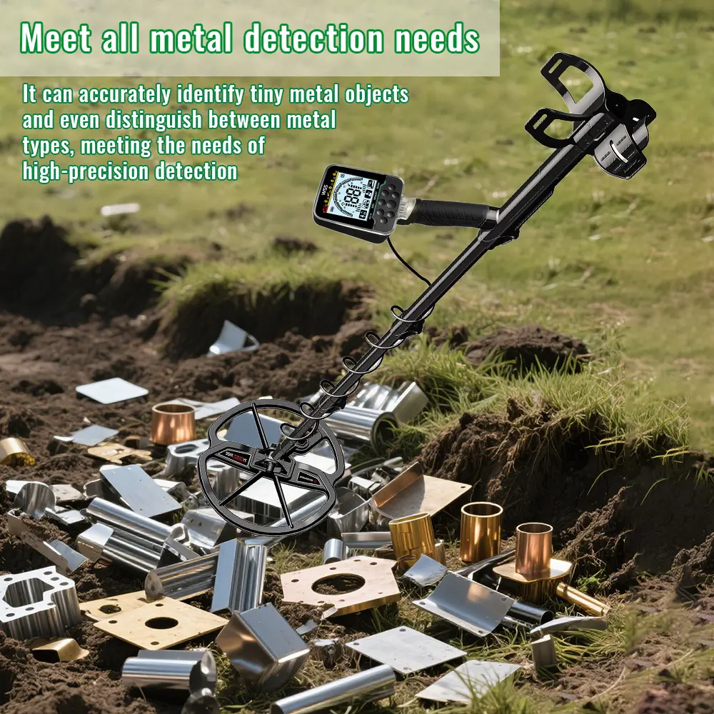 2025 New Underground Metal Detector Gold LCD Search Target ID Max Depth Treasure Hunting PinPointer Waterproof Locate Model