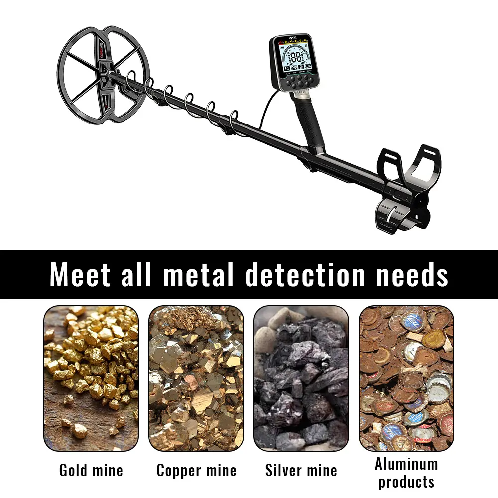 2025 New Underground Metal Detector Gold LCD Search Target ID Max Depth Treasure Hunting PinPointer Waterproof Locate Model